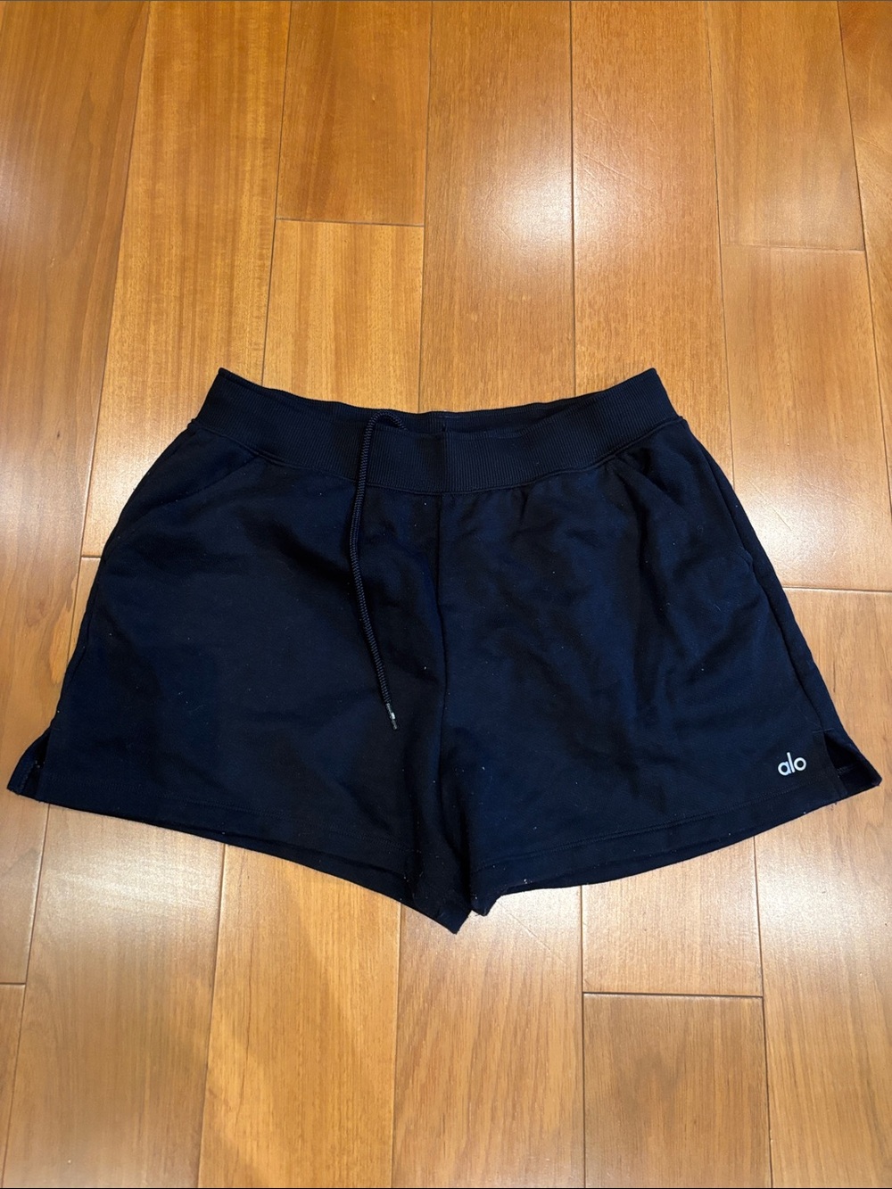 Black Knit Alo Shorts